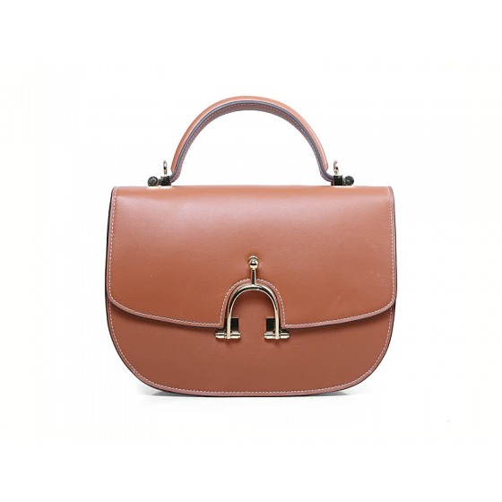 Hermes Stirrup Shoulder Bag Camel