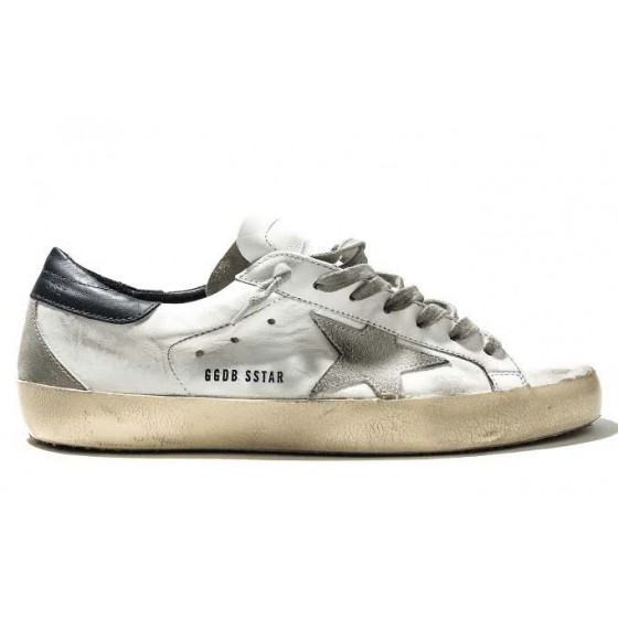 Golden Goose white dark blue