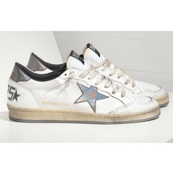 Golden Goose C2 white silver