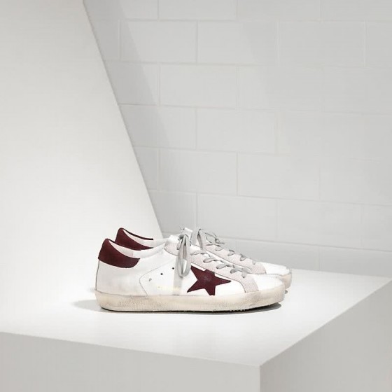 Golden Goose Sneakers Super Star IN Pelle E Stella IN Camoscio white purple suede