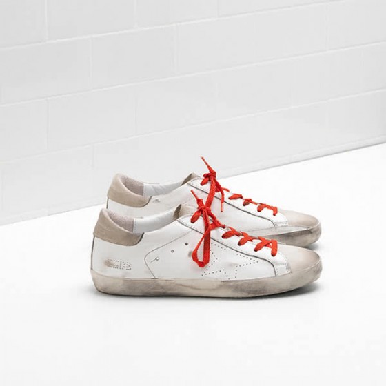 Golden Goose Superstar Sneakers G30WS590 Upper In Calf Leather Openwork Star