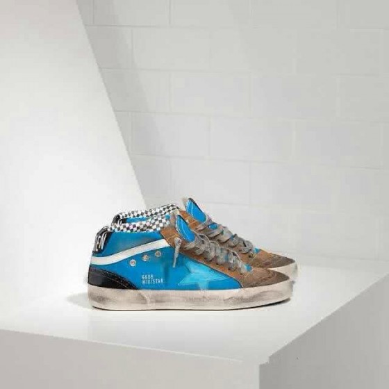 Golden Goose mid star - blue brown