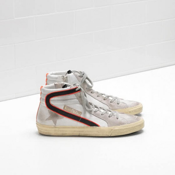 Golden Goose Slide Sneakers G30WS595 beige and black