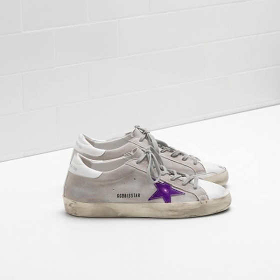 Golden Goose Superstar Sneakers G32WS590 Calf suede goatskin with worn effect