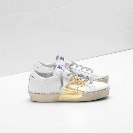 Golden Goose HI STAR Sneakers G33WS945.A1 leather 24-carat gold leaf Branding handwritten