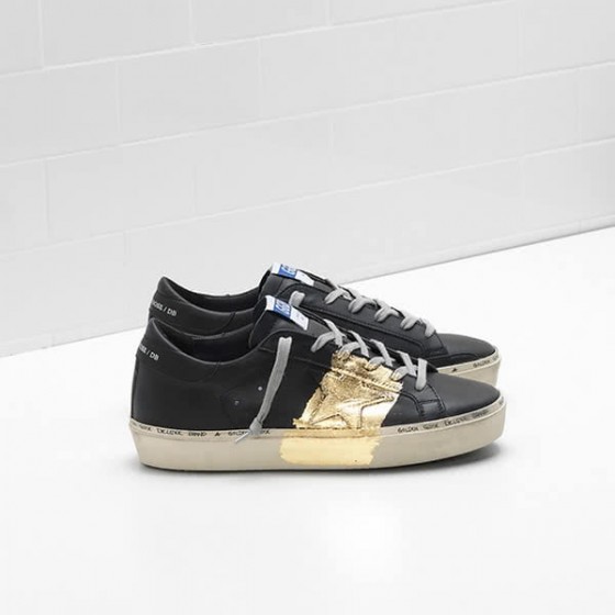 Golden Goose HI STAR Sneakers G33WS945.A2 leather 24-carat gold leaf Branding handwritten