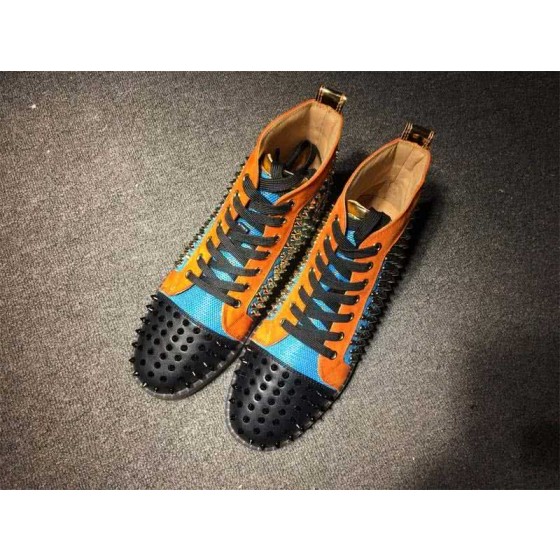 Christian Louboutin Louis Spikes Men/Women Orange/Blue/Black