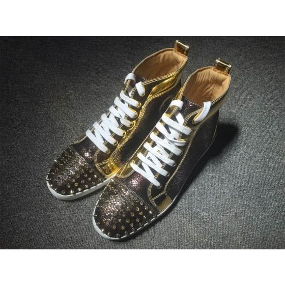Christian Louboutin Lou Spikes Men/Women Gold