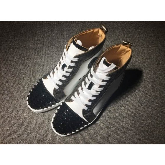 Christian Louboutin Lou Spikes Men/Women White/Black
