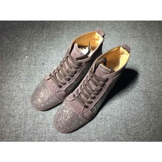 Christian Louboutin Rhinestone Men/Women Grey