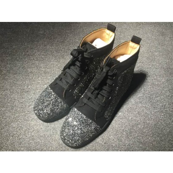 Christian Louboutin Rhinestone Men/Women Black