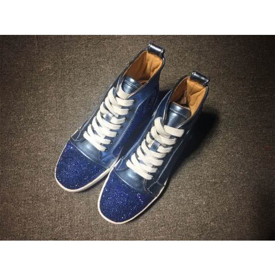 Christian Louboutin Rhinestone Men/Women Blue