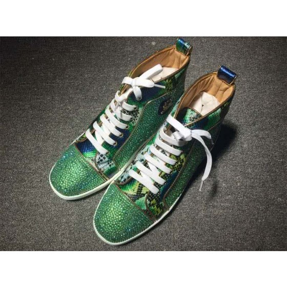 Christian Louboutin Rhinestone Men/Women Green