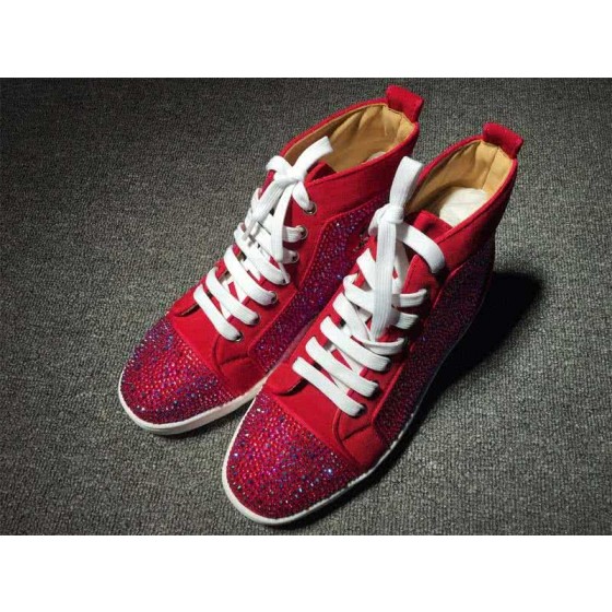 Christian Louboutin Rhinestone Men/Women Red