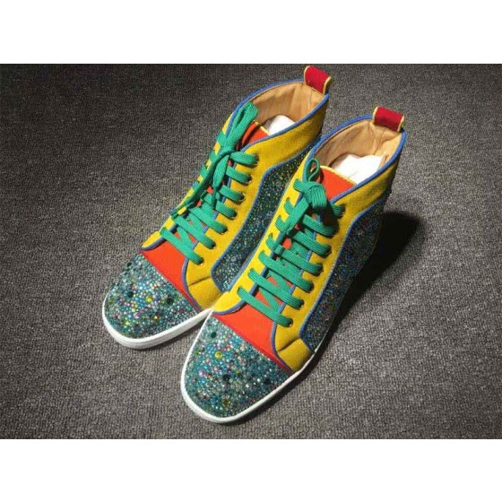 Christian Louboutin Rhinestone Men/Women Green