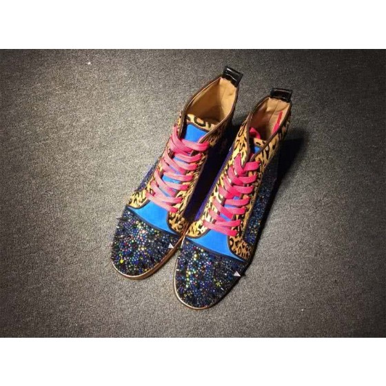 Christian Louboutin No Limits Sneaker Men/Women Blue/Leopard print