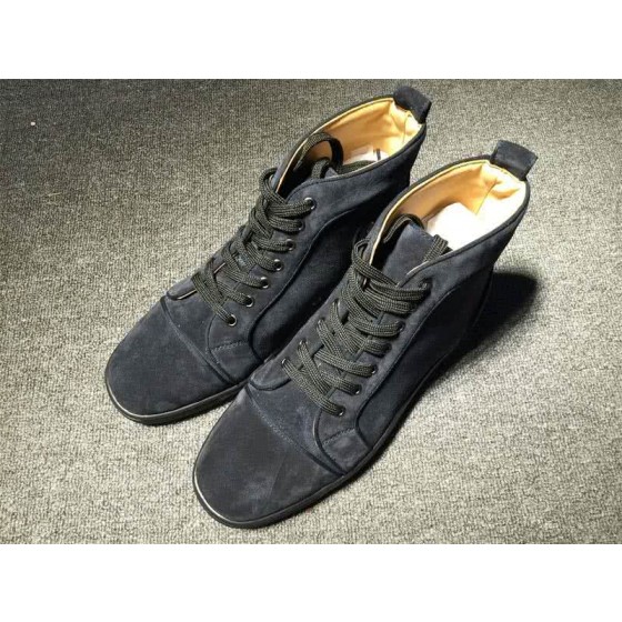 Christian Louboutin High Top Suede All Black