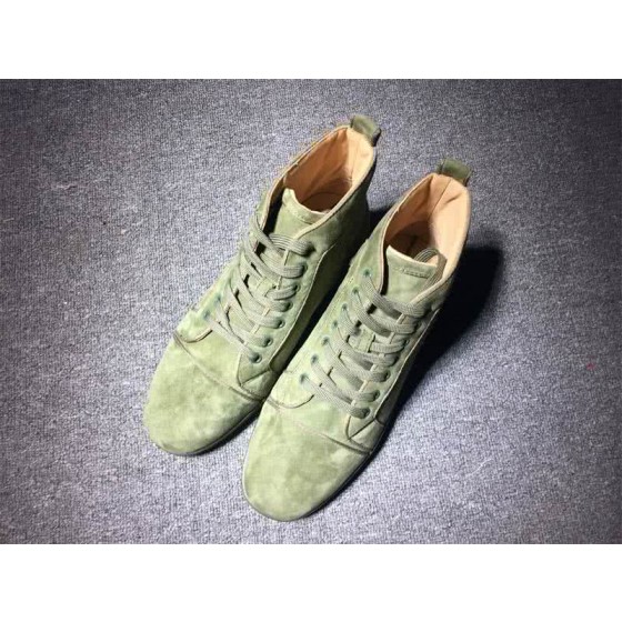 Christian Louboutin High Top Suede Green