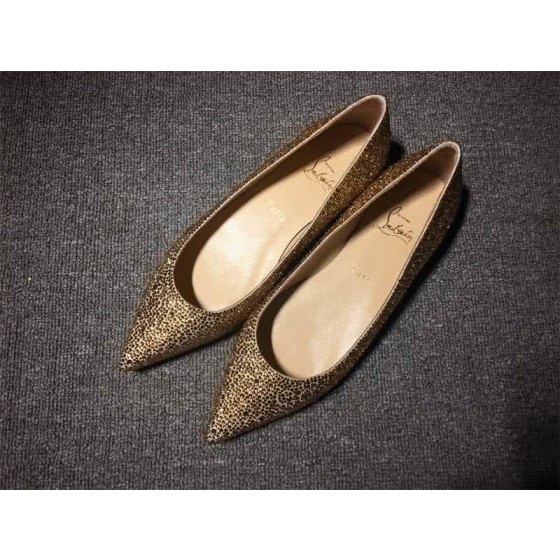 Christian Louboutin Women's Flats All Golden Rhinestone