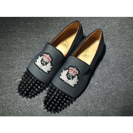 Christian Louboutin Loafer Men Grey/Black