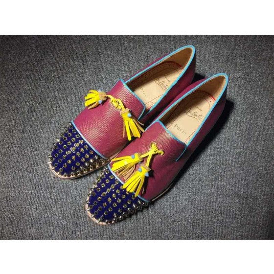 Christian Louboutin Loafer Women/Men Red/Blue