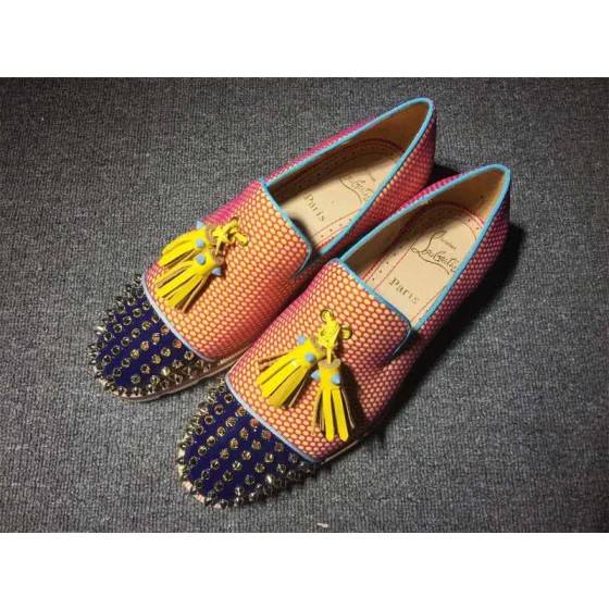 Christian Louboutin Loafer Women/Men Orange/Blue