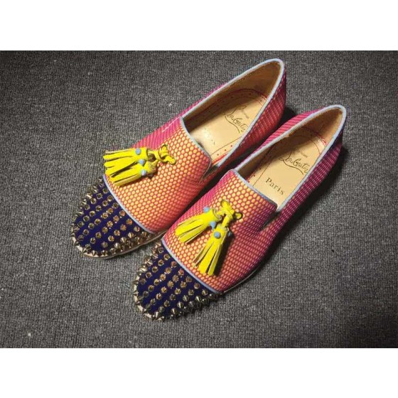 Christian Louboutin Loafer Men/Women Orange/Black