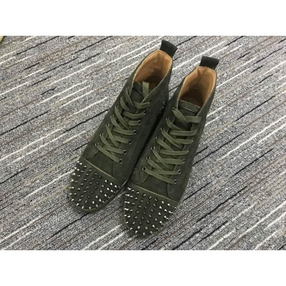 Christian Louboutin Lou Spikes Men/Women Dark Green