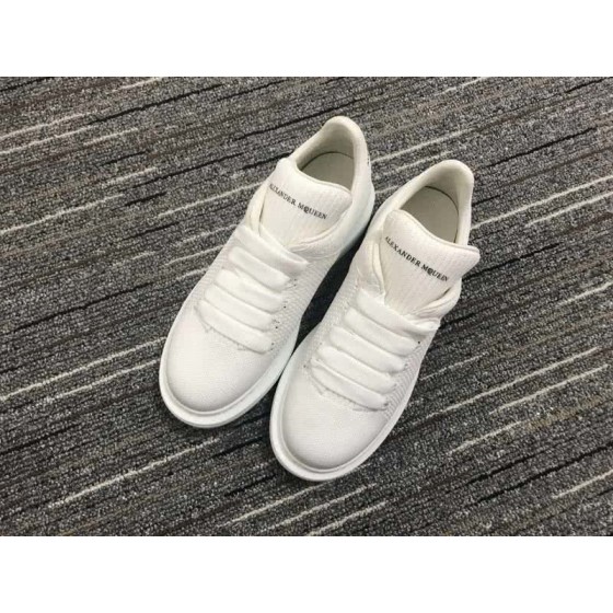 Alexander McQueen White and White shoelace Men And Women