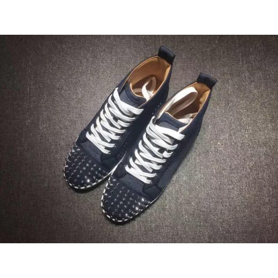 Christian Louboutin Lou Spikes Men/Women Black Gray