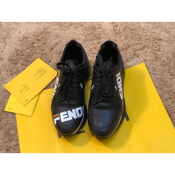 Fendi Sneakers Black White Green Men And Women