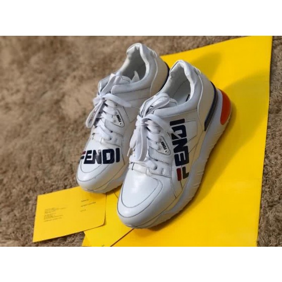 Fendi Sneakers White Red Black Men And Women
