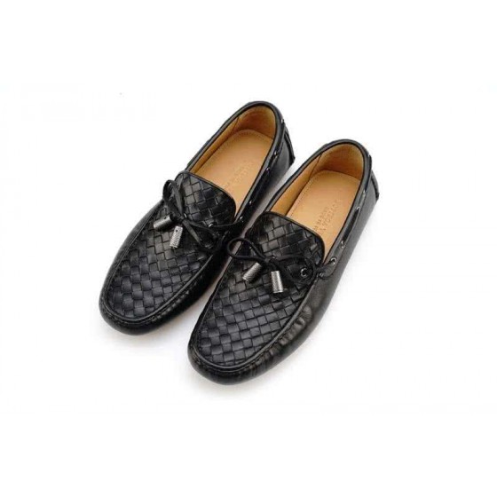 Bottega Veneta Classic Cowhide Loafers Woven Black Men