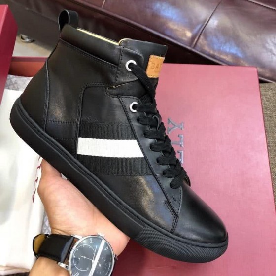 Bally Fashion Leather Sports Shoes Cowhide Black Men
