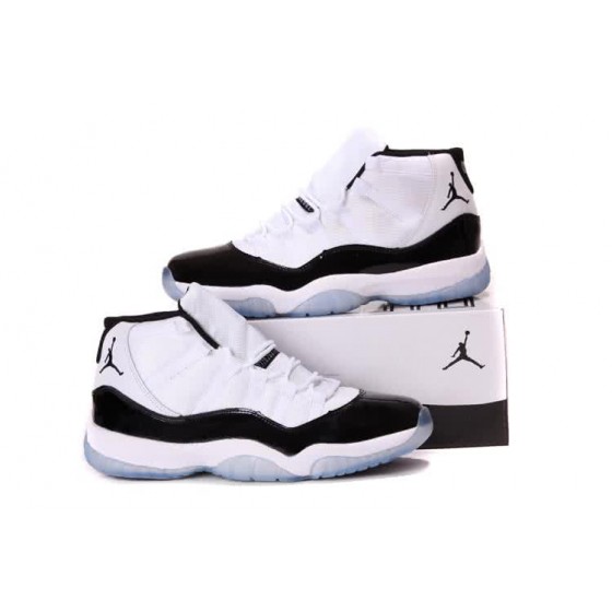 Air Jordan 11 Comfortable Sole White Black Super Size Men