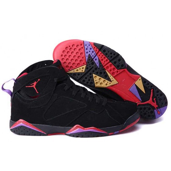 Air Jordan 7 Black Red Purple Men