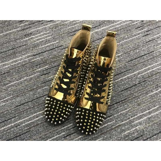 Christian Louboutin Louis Spikes Men/Women Gold/Black
