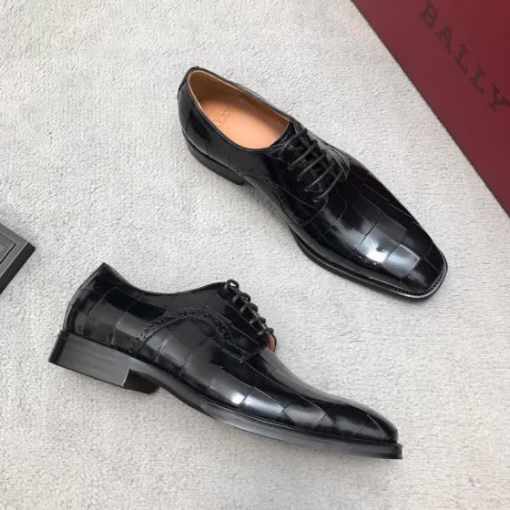 Bally Business Leather Shoes Cowhide Black Men