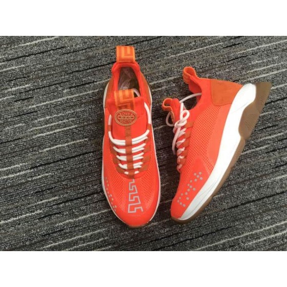 Versace Sneakers Orange White Coffee Men Women