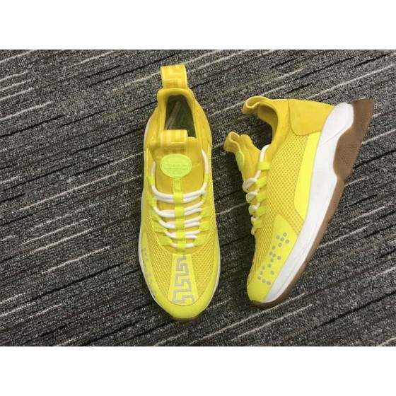 Versace Sneakers Yellow White Coffee Men Women