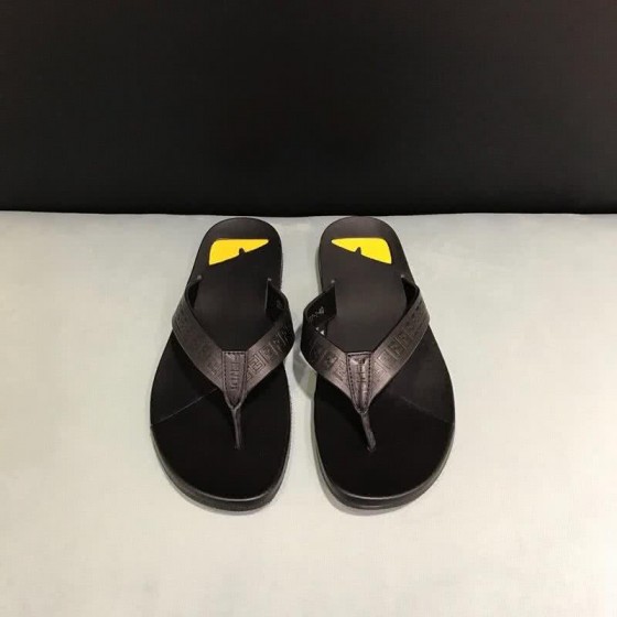 Fendi Flip Flops Yellow Monster Black Men