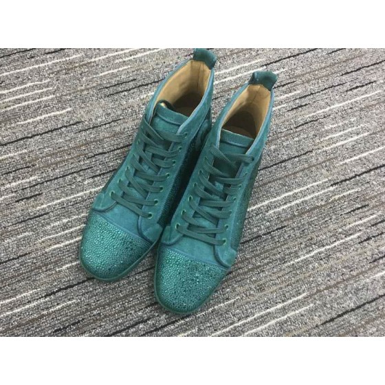 Christian Louboutin Louis Rhinestone Sneaker Blue Men Women