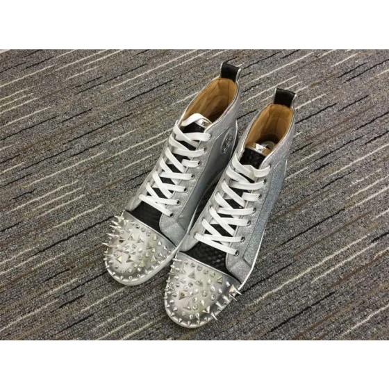 Christian Louboutin Lou Spikes White Sneakers Men Women