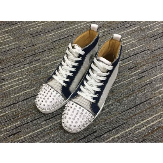 Christian Louboutin Lou Spikes White Sneakers Men Women