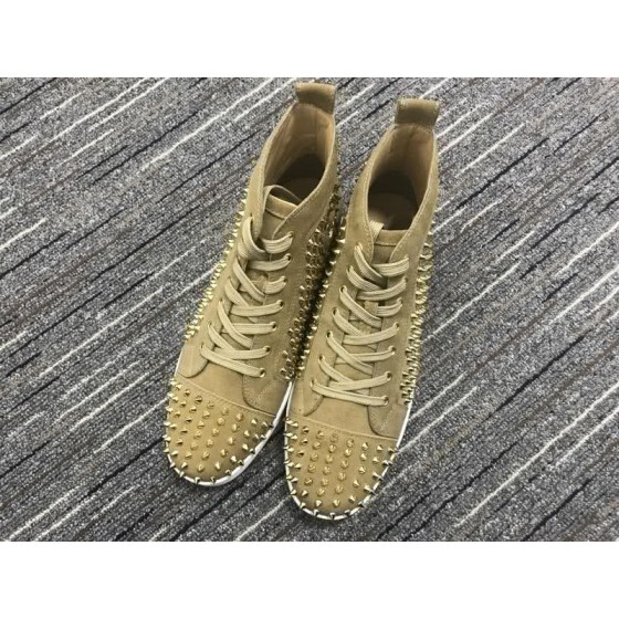 Christian Louboutin Louis Spikes Yellow Sneakers Men Women