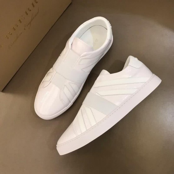 Burberry Fashion Comfortable Shoes Cowhide White Men