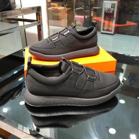 Hermes Fashion Comfortable Sports Shoes Deep Grey Men