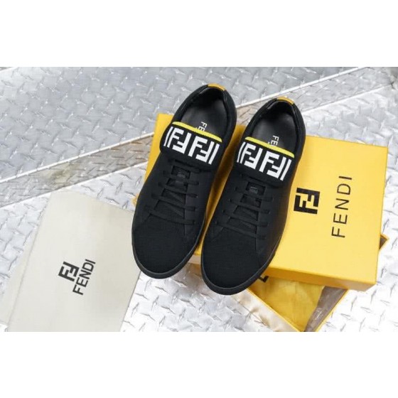 Fendi Sneakers Black White Upper TPU Sole Men