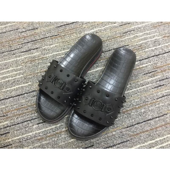 christian louboutin sandal slippers Black Men Women