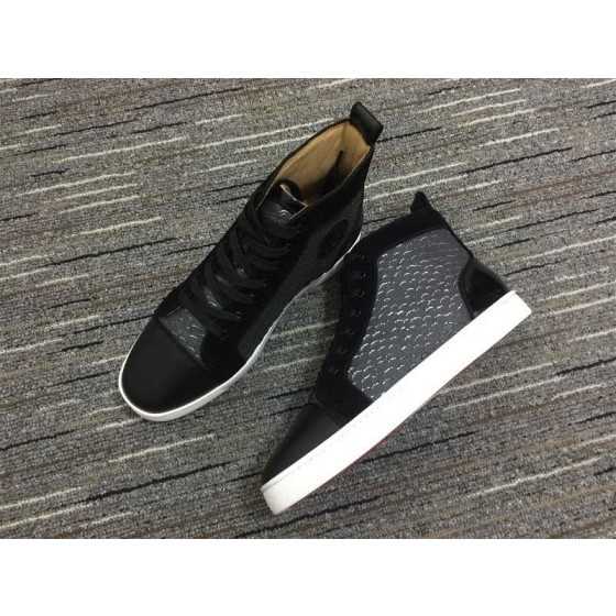 Christian Louboutin Sneakers High Top Black Grey Men Women